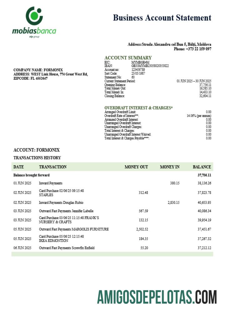 Baixável MobiasBanca Organização Verificação de Extrato de Conta Modelo Word e PDF (1)